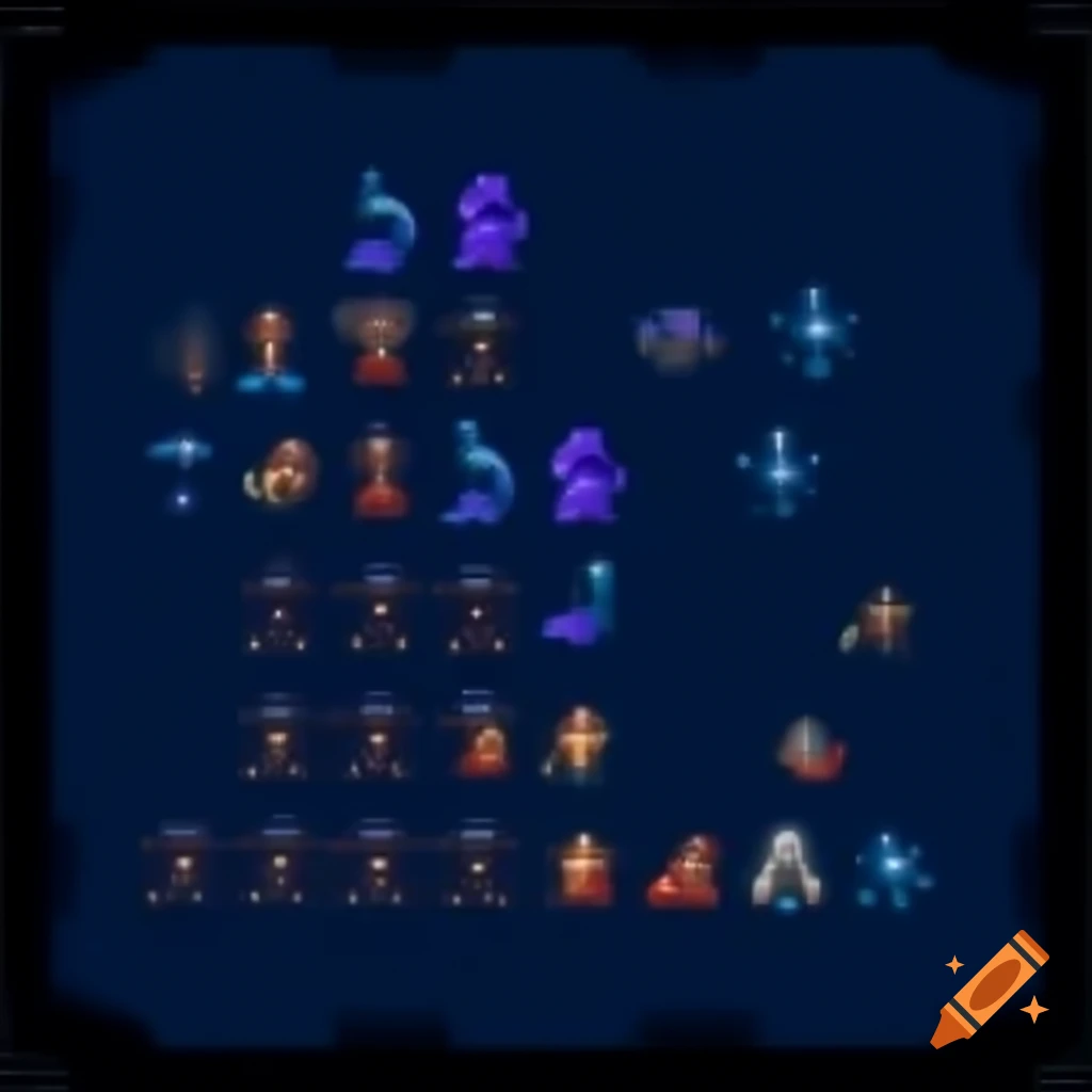 Wizard character sprite sheet for gaming