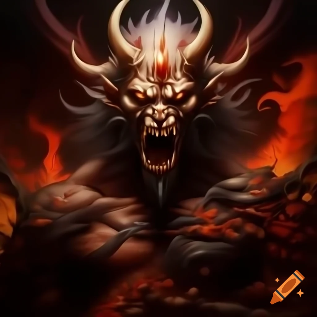 Demon summoning scene
