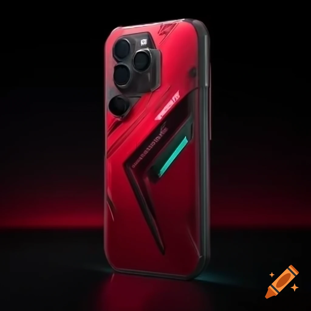 Back view of futuristic gaming phone Redmagic 9s Pro