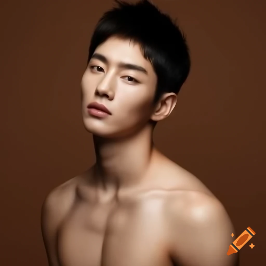 Handsome Korean Idol With Dark Brown Wavy Hair And Defined Features On 