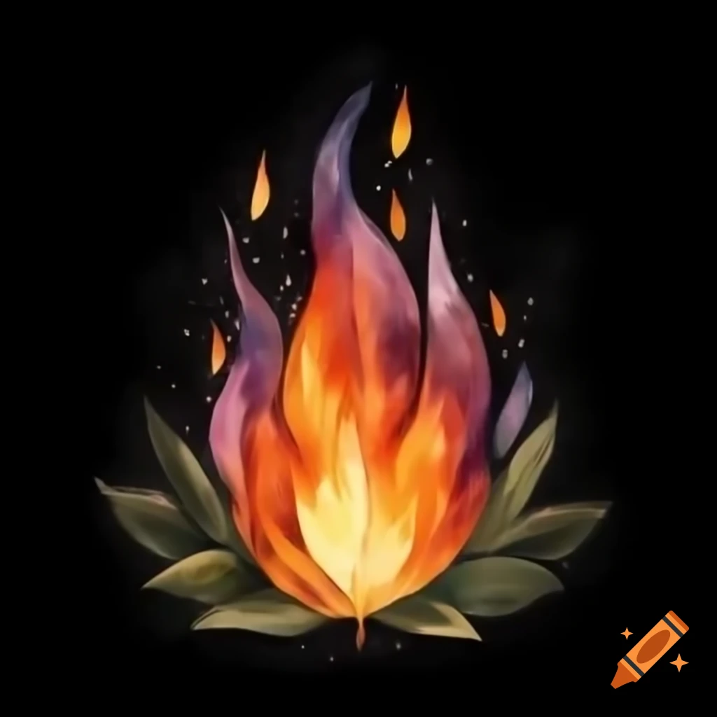 Sage with an aura of blazing fire