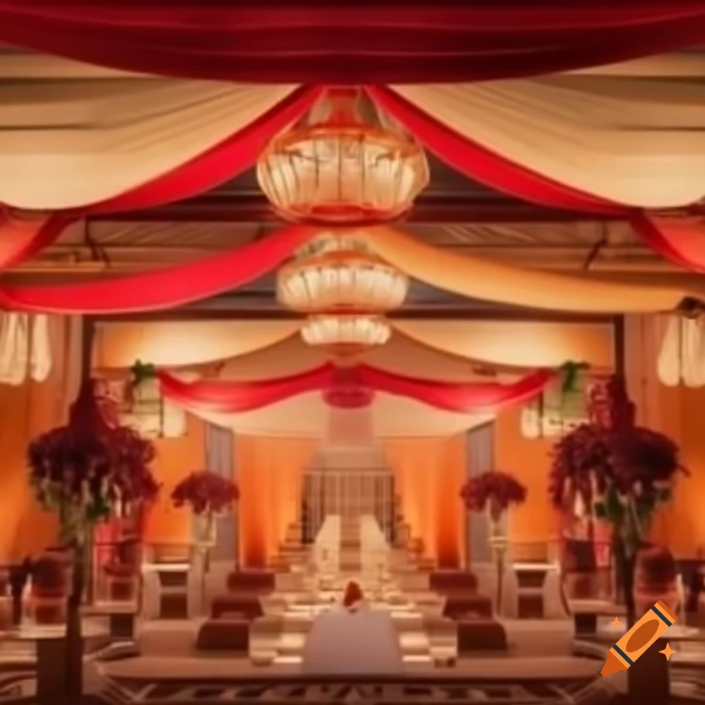 South Indian wedding area design with traditional decor