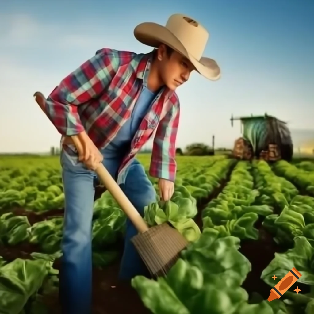 Farmer working in the field
