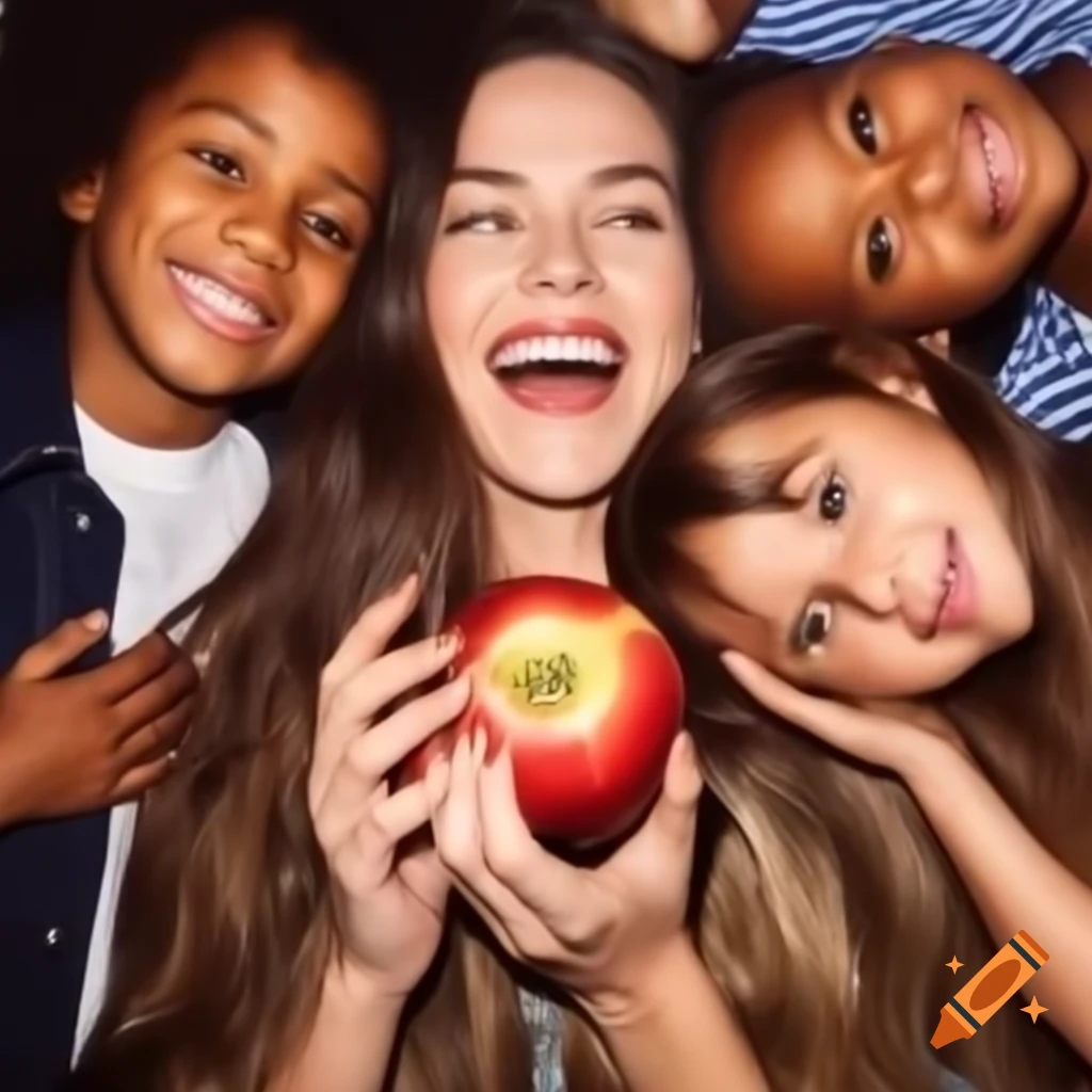 Brunette woman bonding with her children, capturing joyful family atmosphere