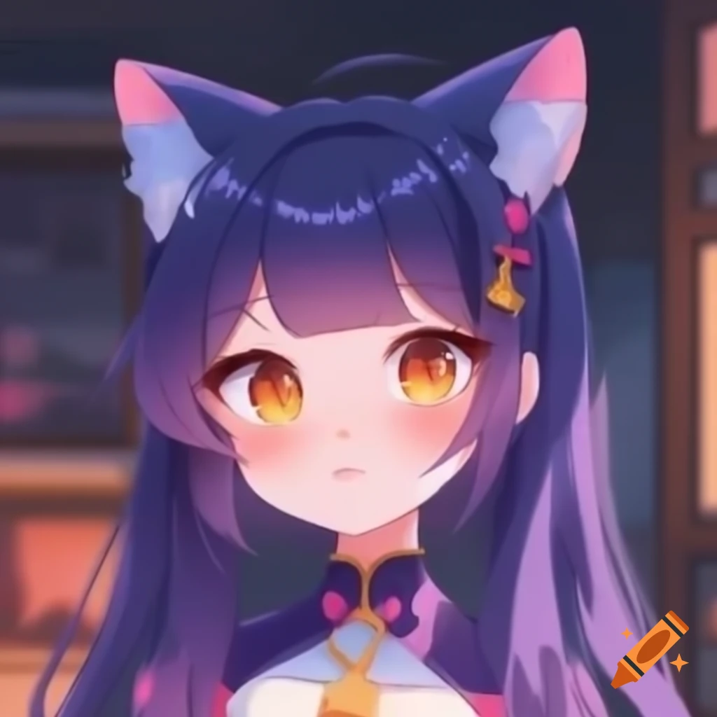 Anime character featuring a cat girl