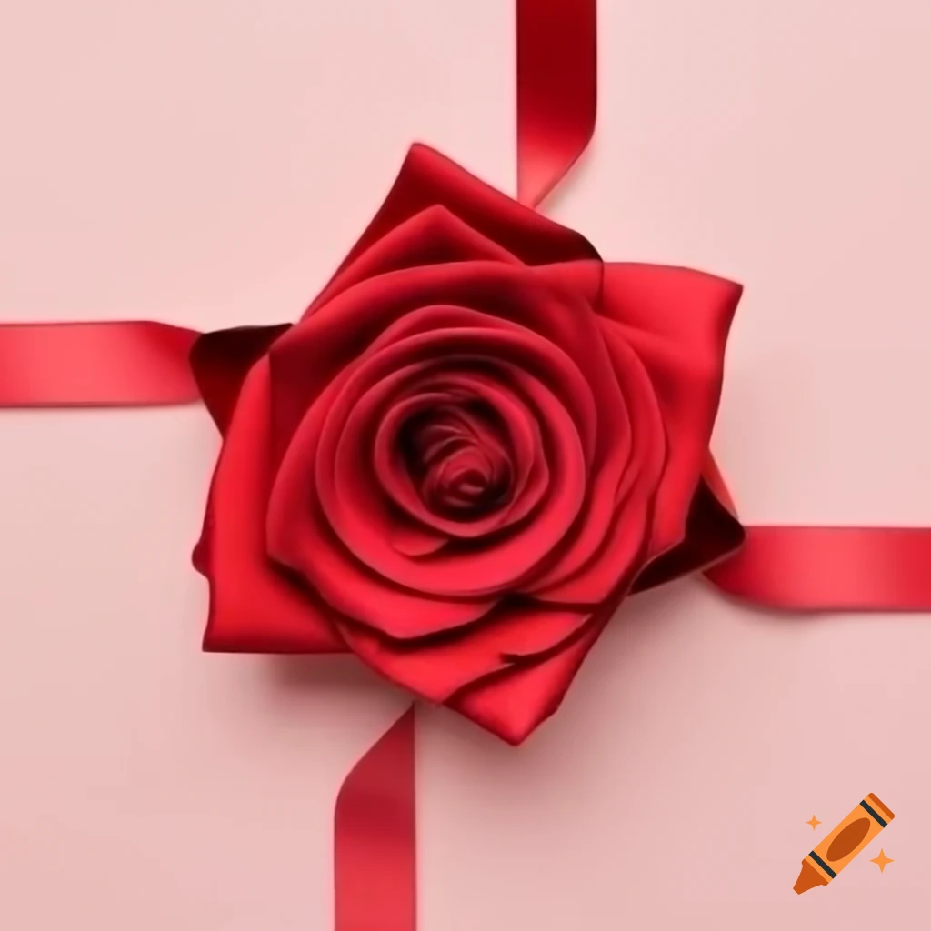 Ribbon creatively transforming into a rose