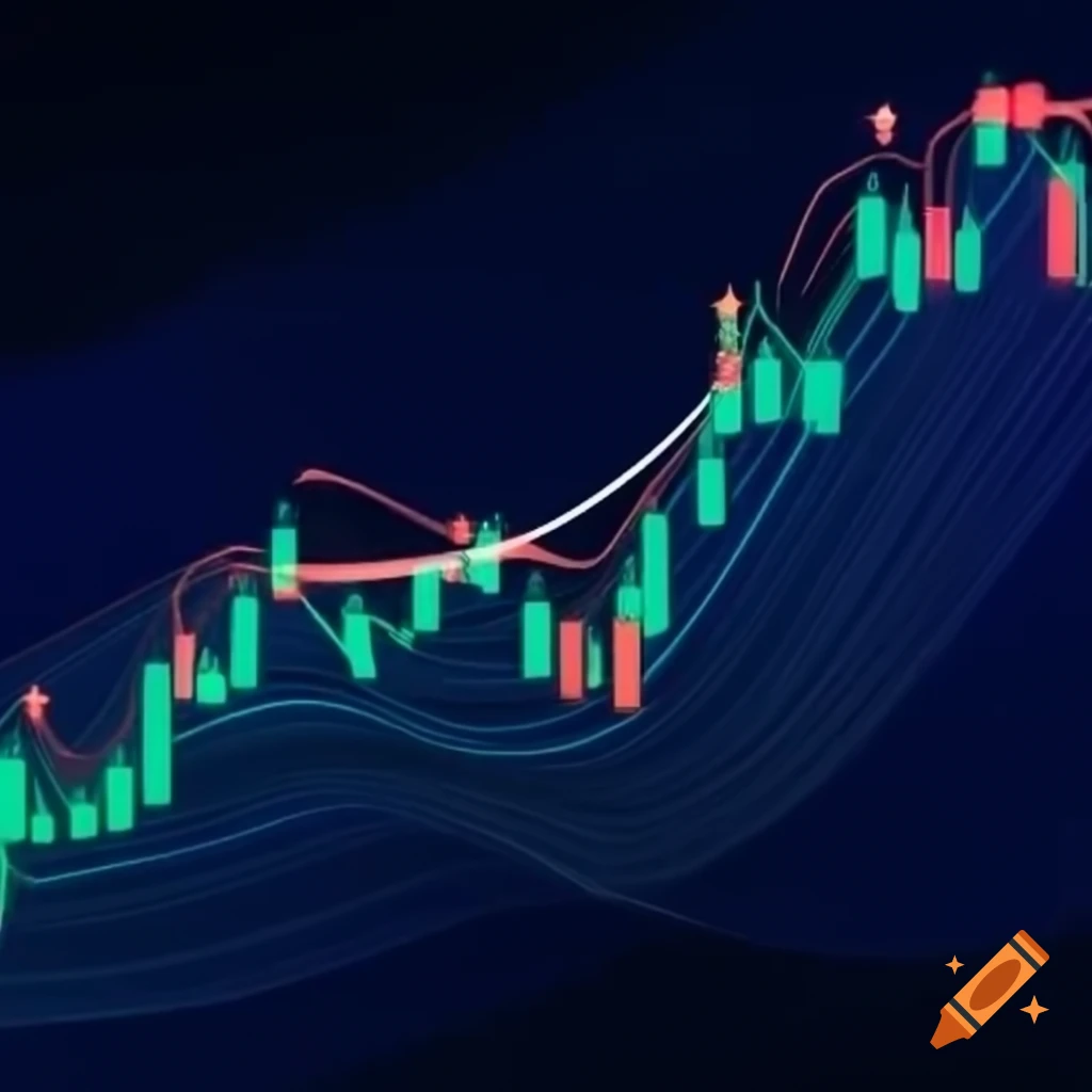 Crypto trading background featuring gratiam modest ratio text