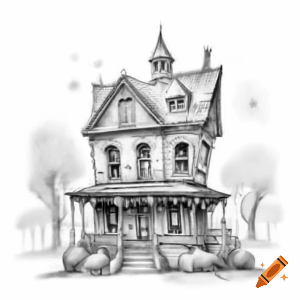 Spooky haunted house