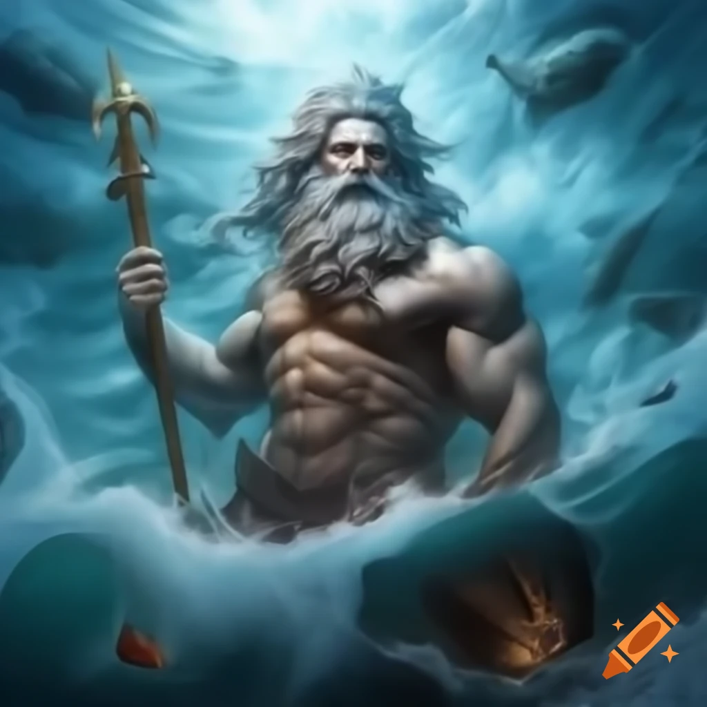 Poseidon, Greek God of the seas, storms, and earthquakes