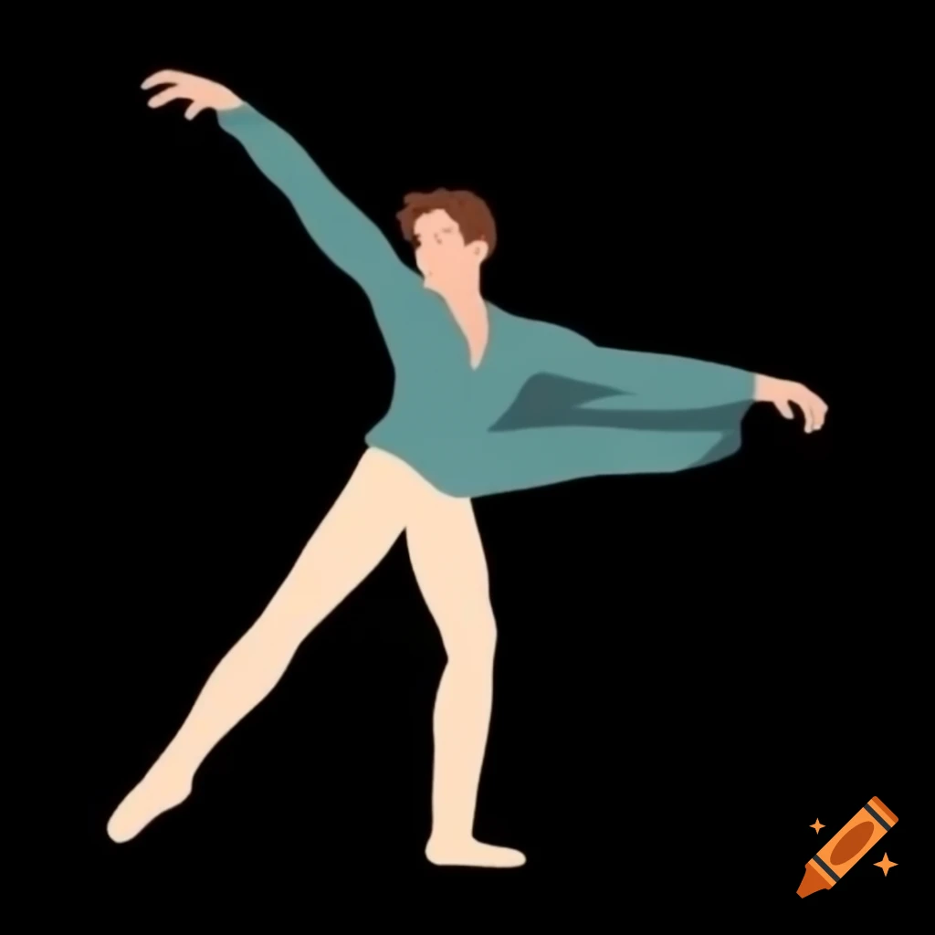 Male dancer performing classical ballet