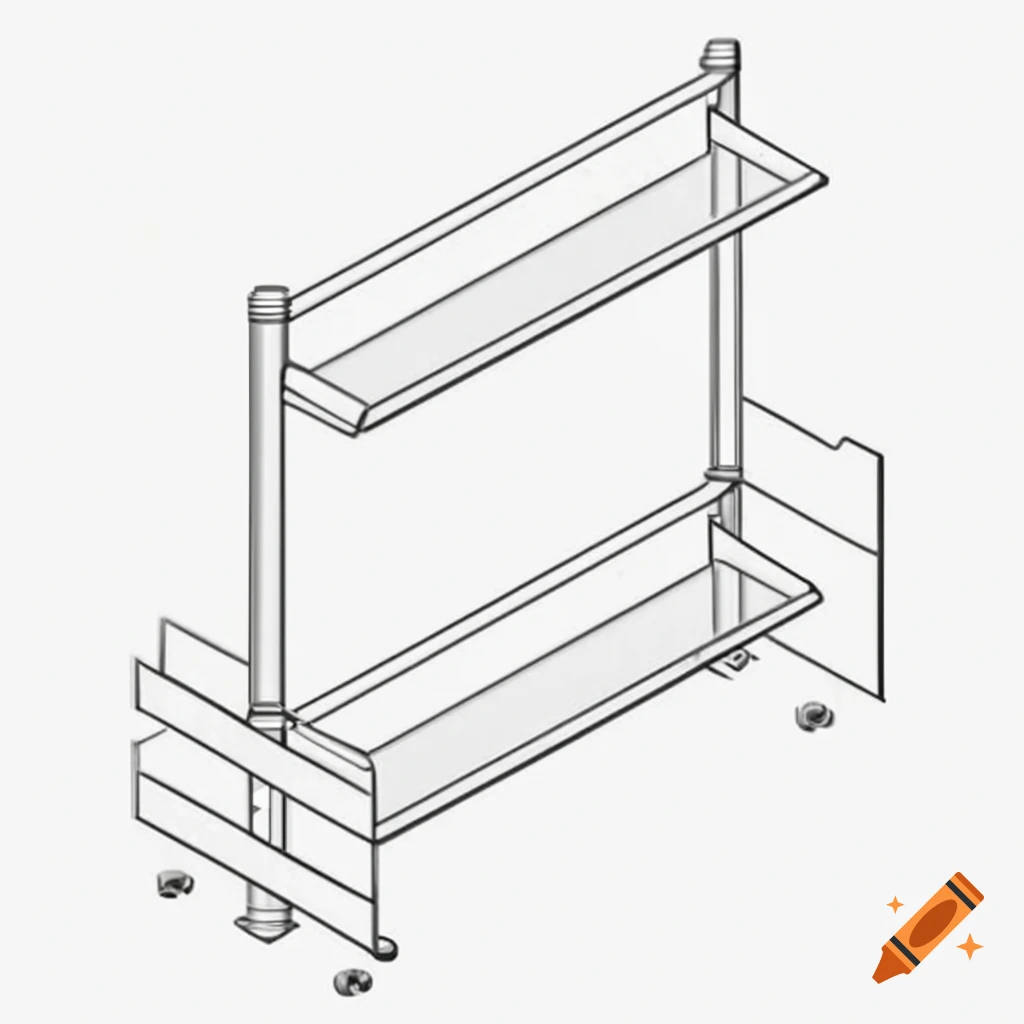Sturdy, small shelf designed for stability and functionality