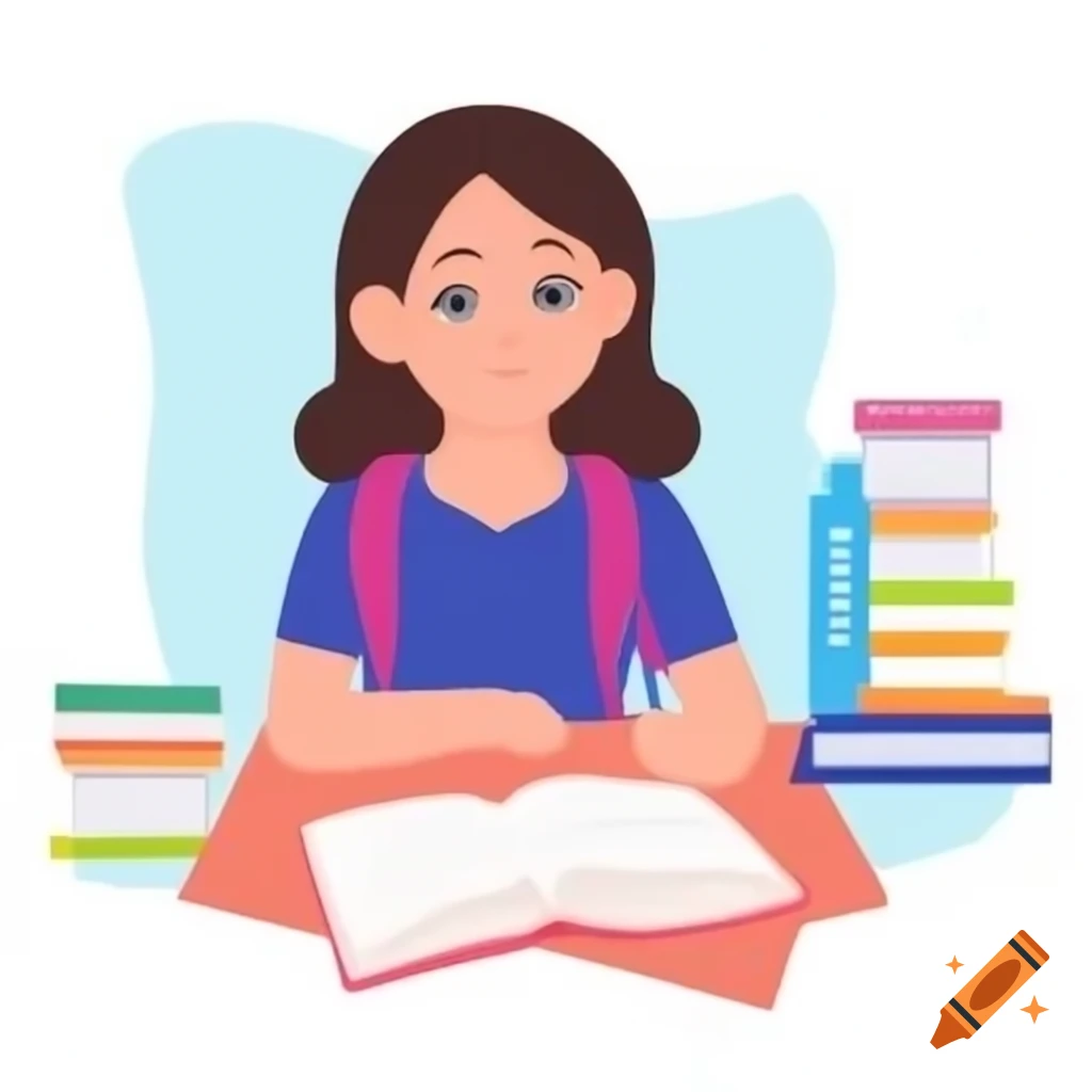 South Indian girl studying in classroom during twelfth grade