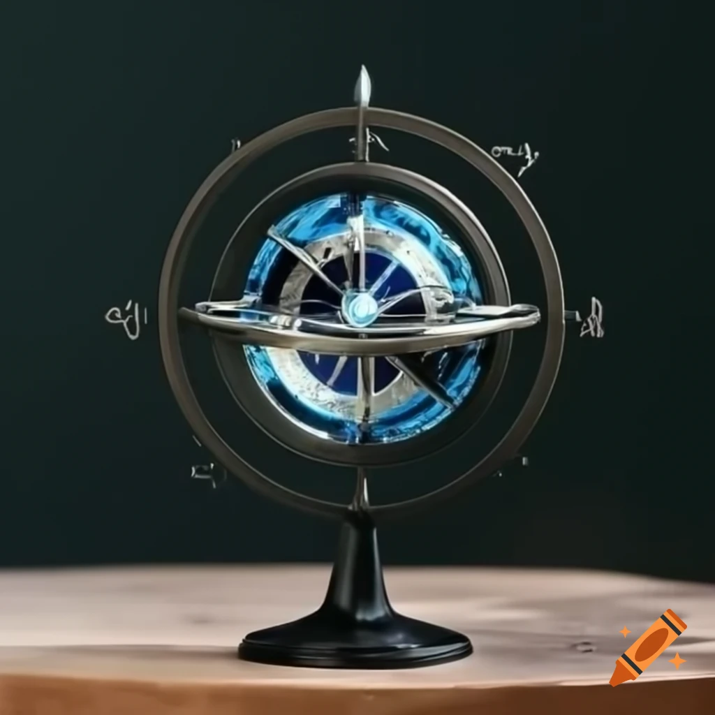 Magical compass resembling celestial globe on white background