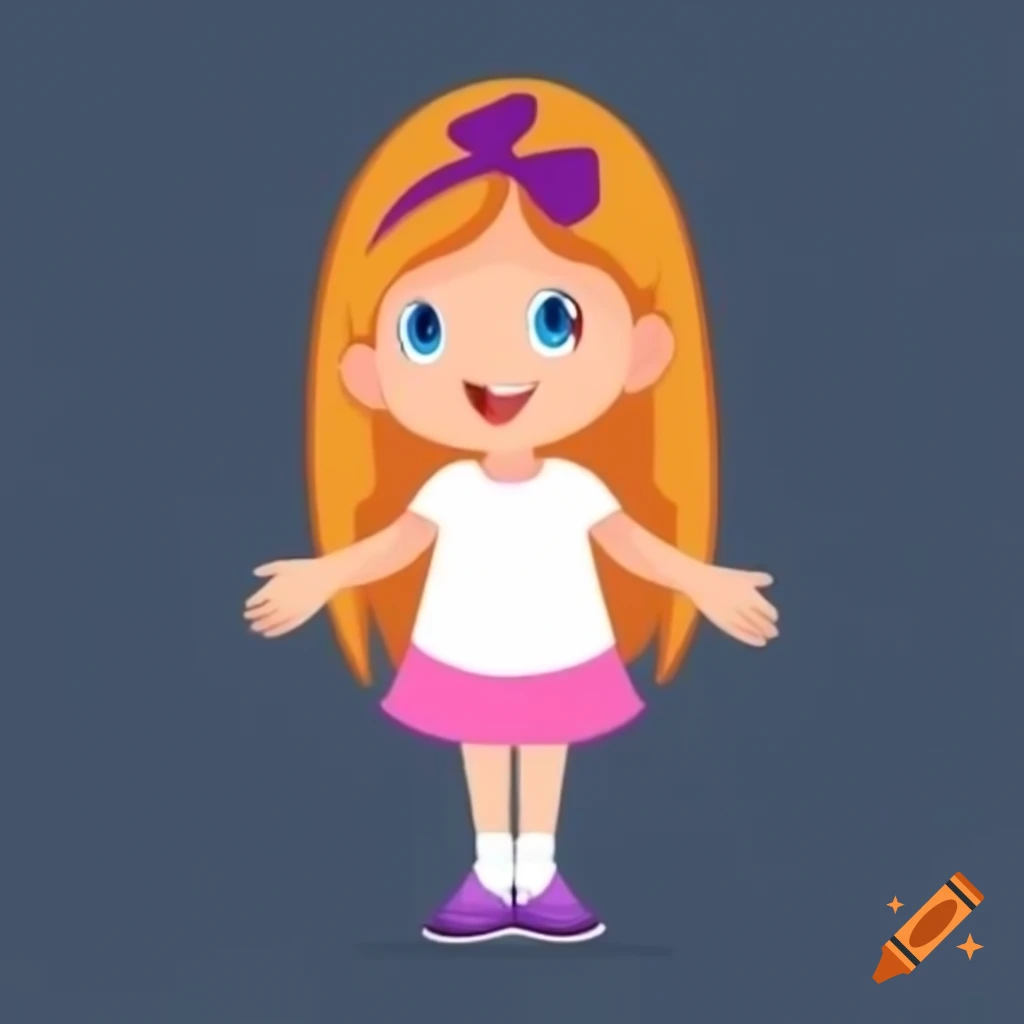 Cartoon girl illustration
