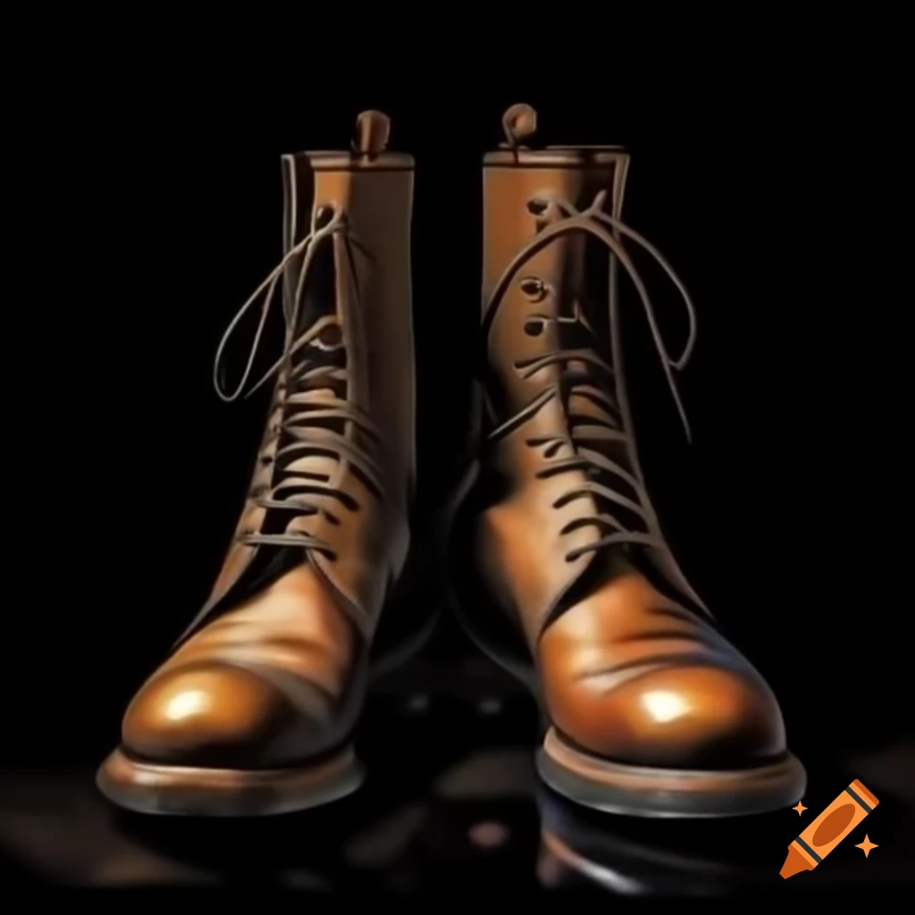 Magic boots on black background with epic theme