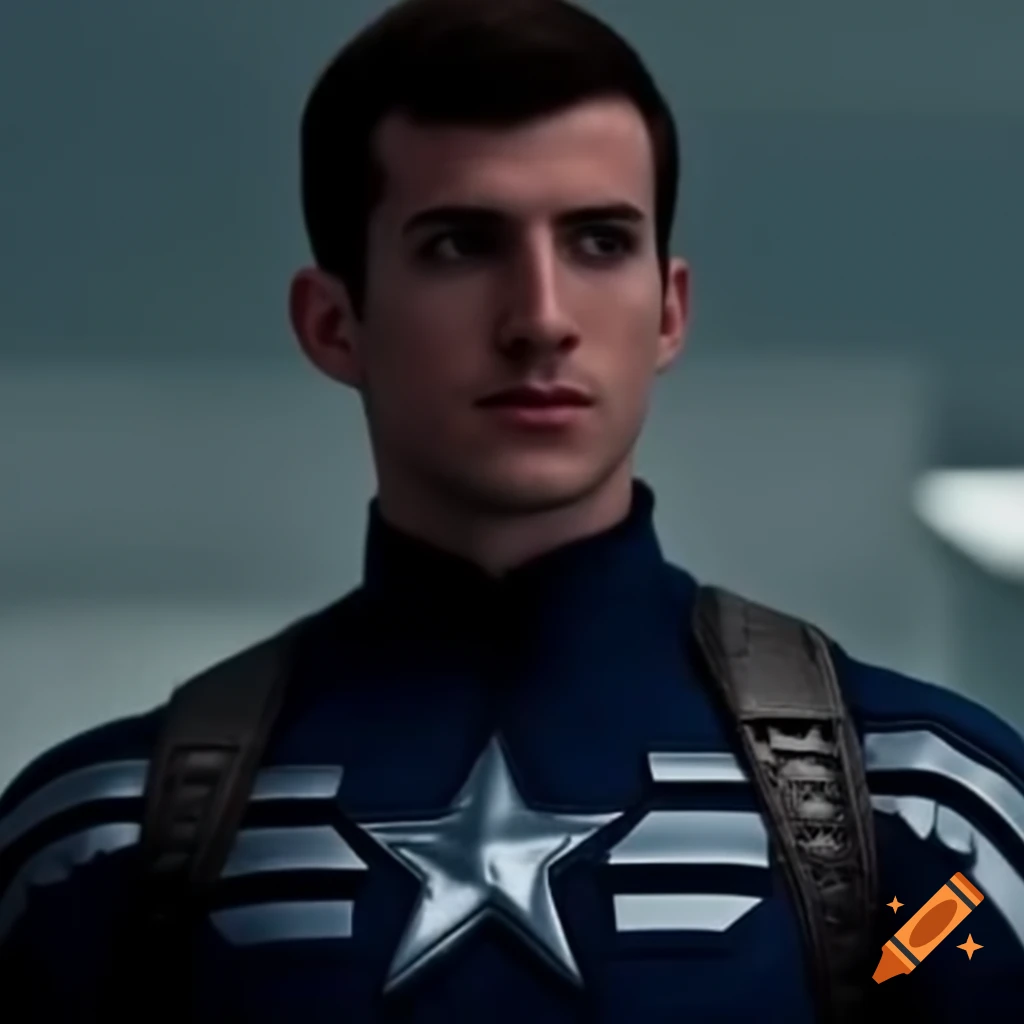 Emma watson in captain america themed iron man costume on craiyon