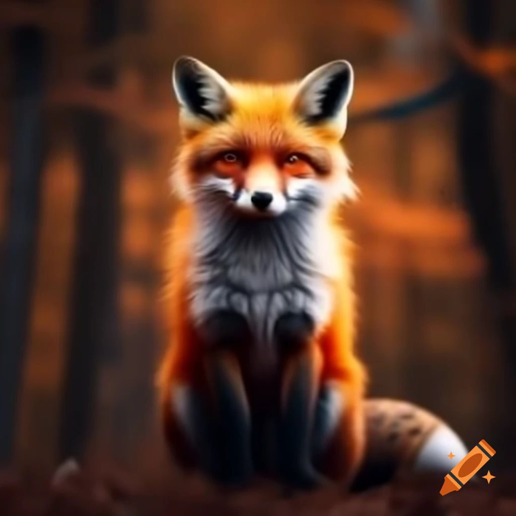 Fox-themed game poster design