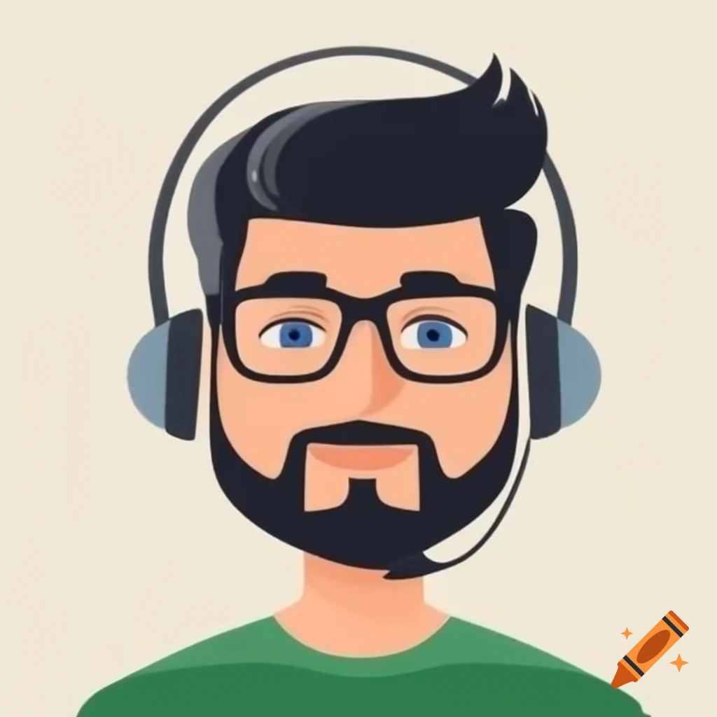 Italian male with black hair and beard wearing glasses and pit crew headset