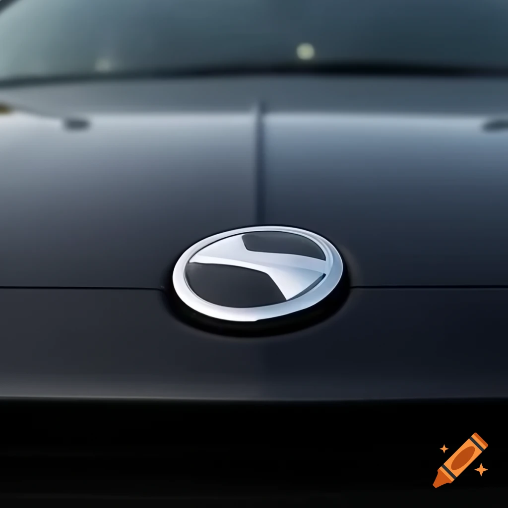 Car badge prominently displayed on vehicle