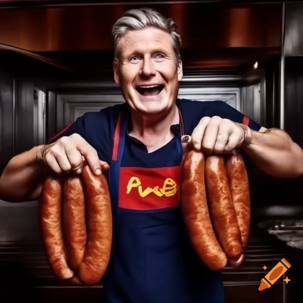 keir-starmer-enjoying-sausages-on-craiyon