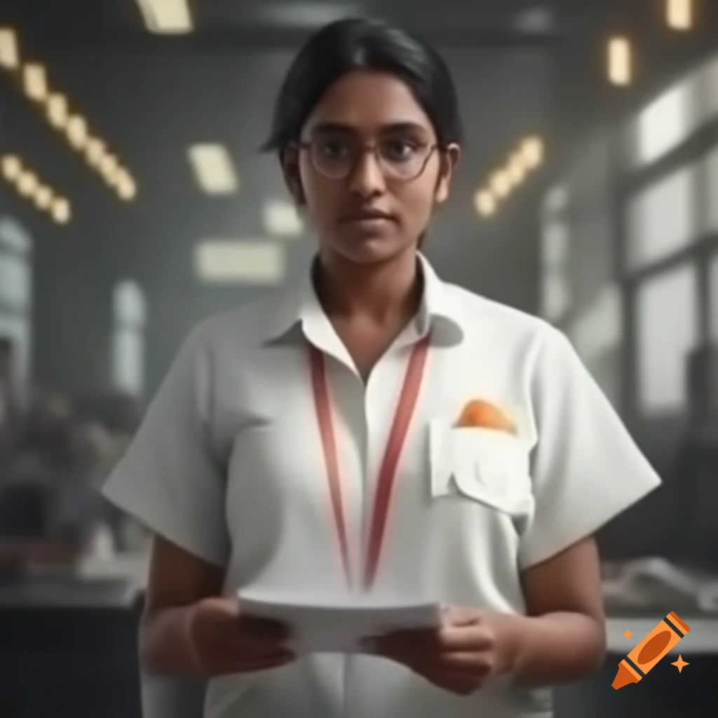 Indian government employee illustration