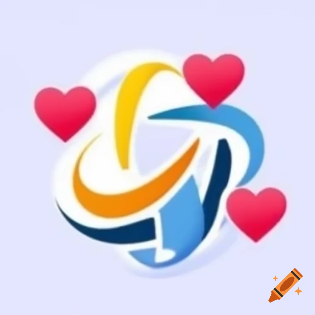 Logo for charity organization featuring a hugging heart design