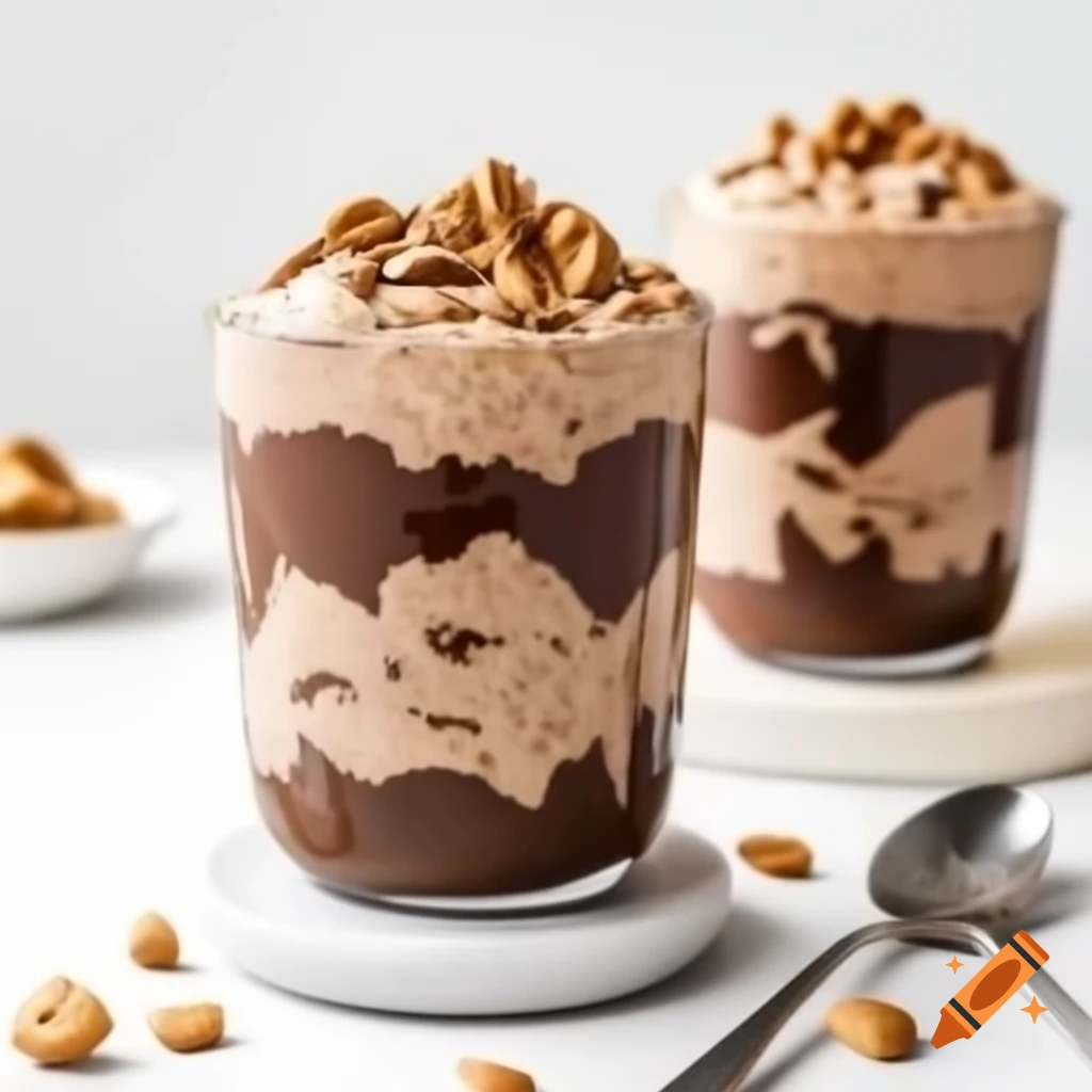 Chocolate peanut butter overnight oats dish