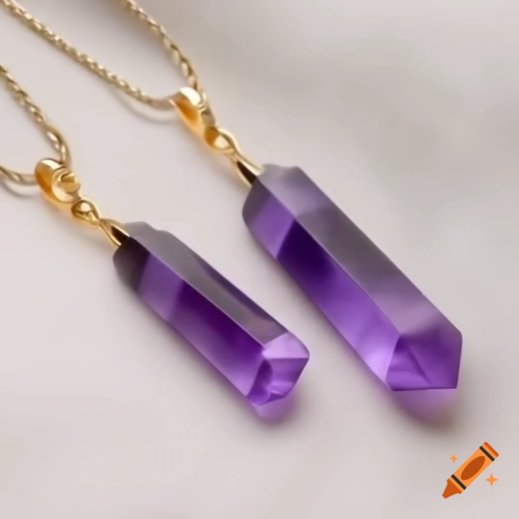 Elegant amethyst jewelry showcasing rich purple hues