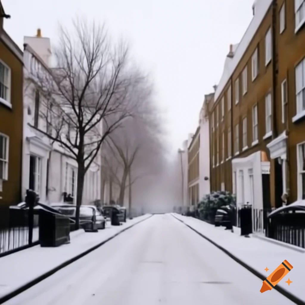 Downtown London in early winter atmosphere