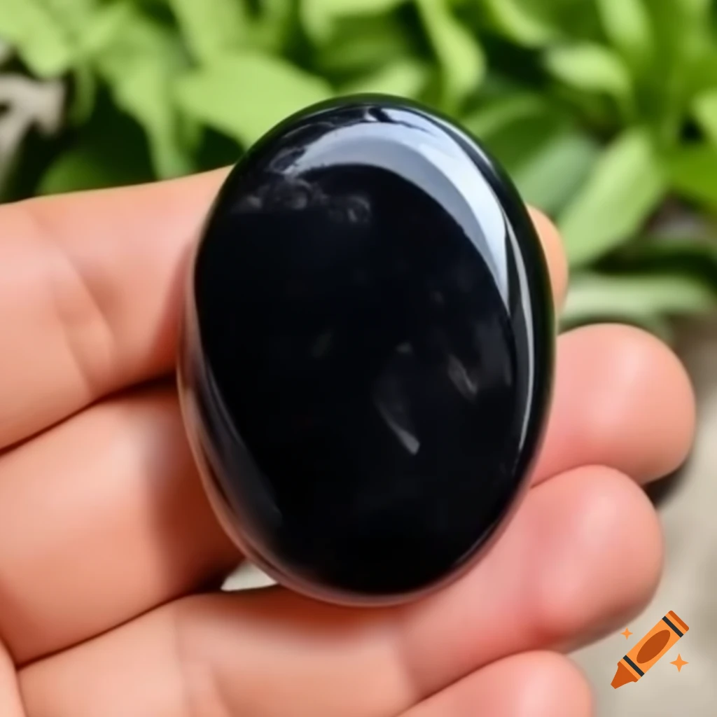 Realistic onyx semi-gemstone image, appealing for presentation