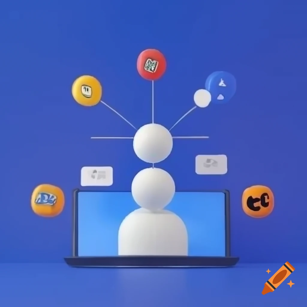 Diagram illustrating client-server communication with figures and ...