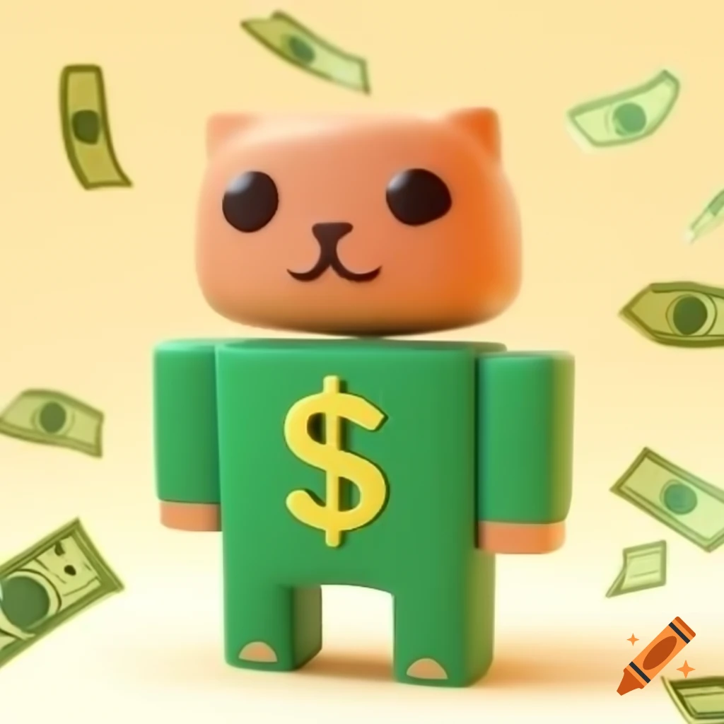 Roblox money collector icon featuring pets on Craiyon