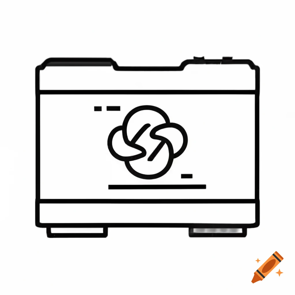 Drawing of a recycled lithium-ion battery