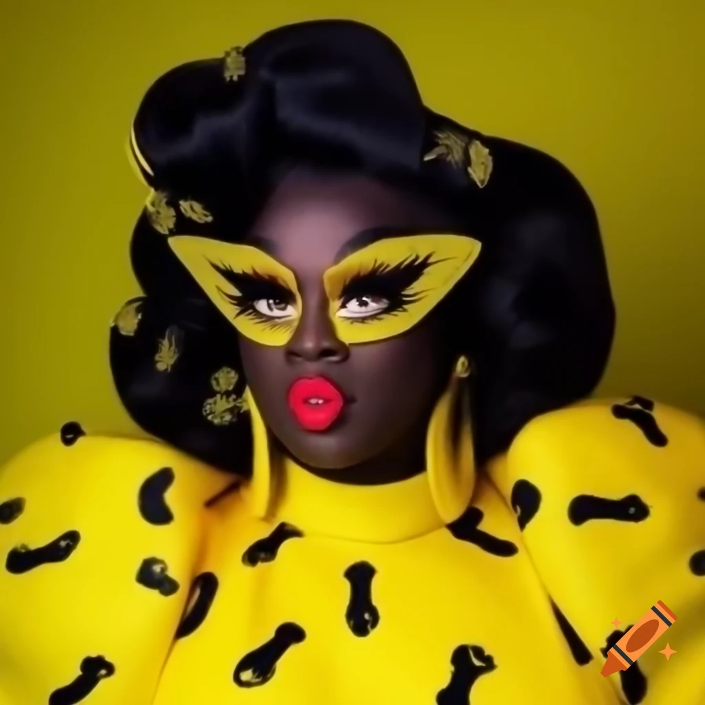 Fifi Faux Pas in quirky yellow outfit with mismatched patterns