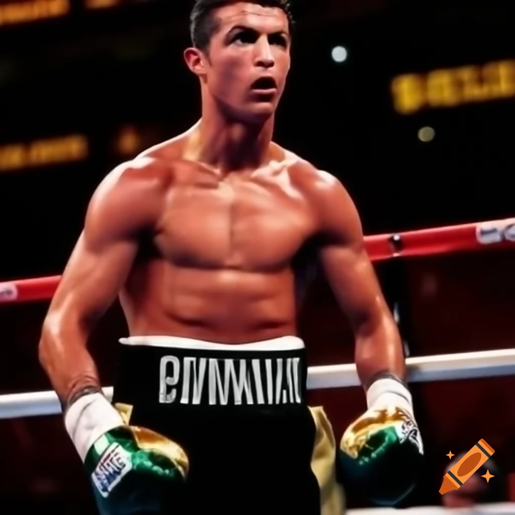 Ronaldo participating in boxing match