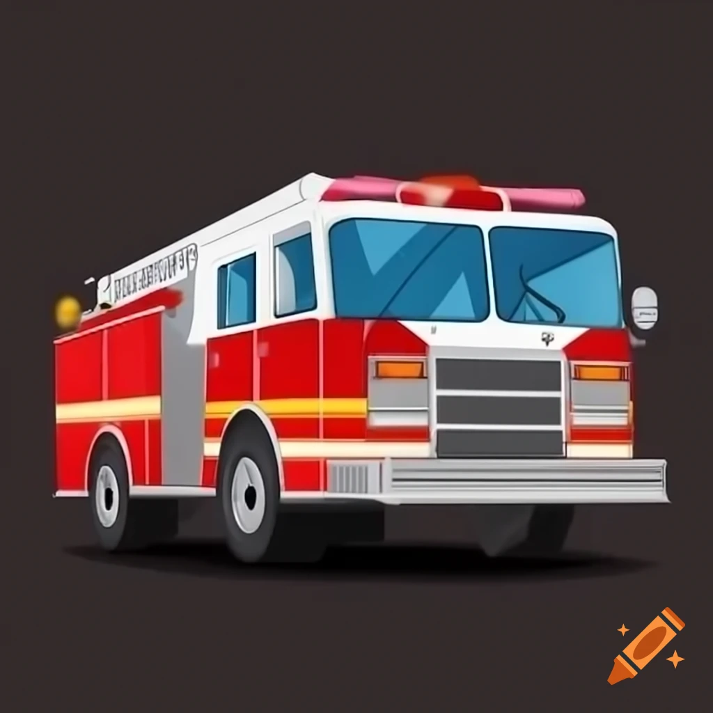 Fire truck responding to an emergency