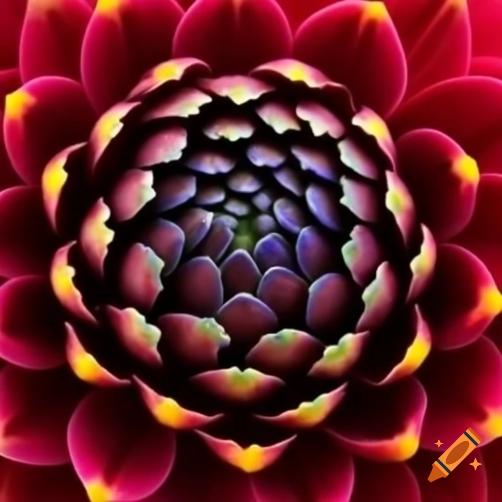 Close-up of a unique multicolored flower