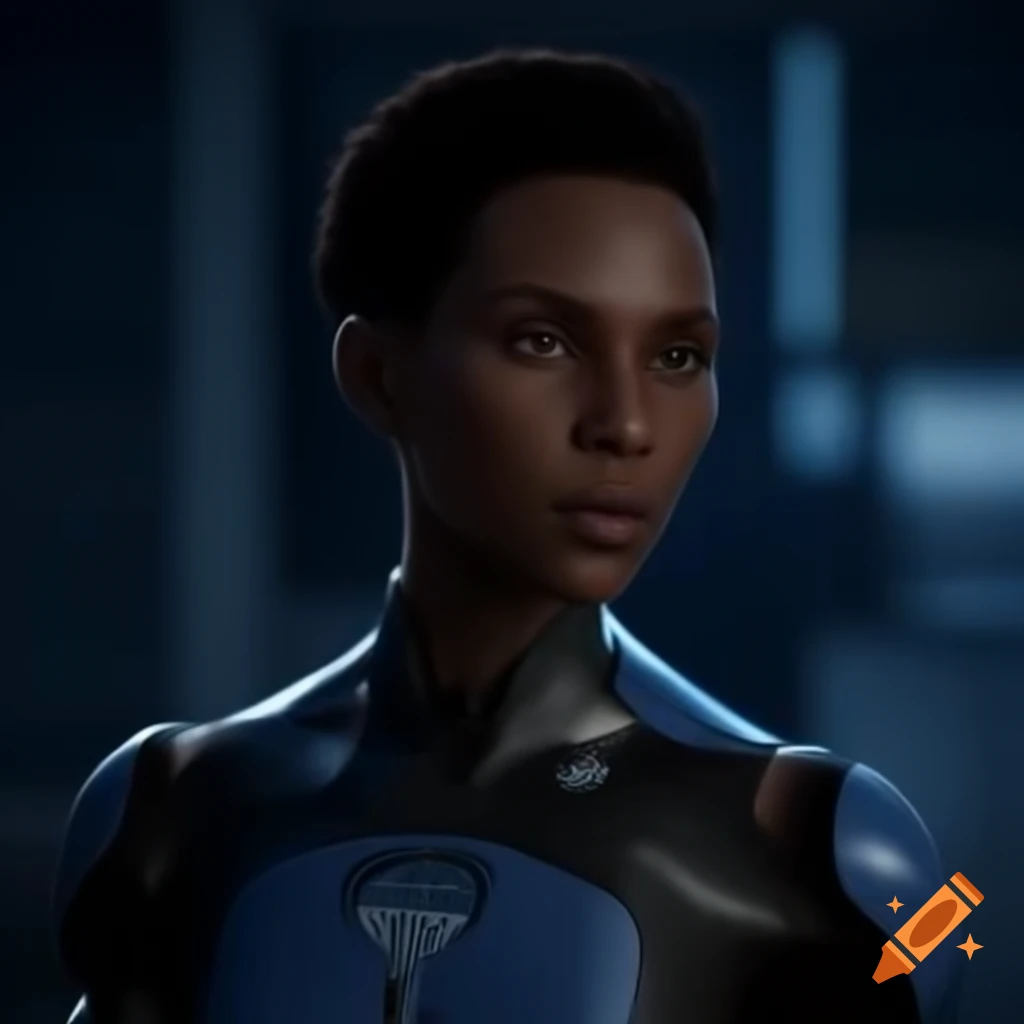 Human-like android inspired by Detroit: Become Human on Craiyon