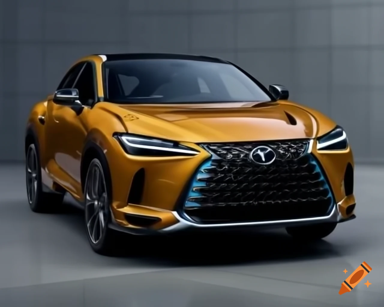 Concept design combining Lexus RX and McLaren 720S
