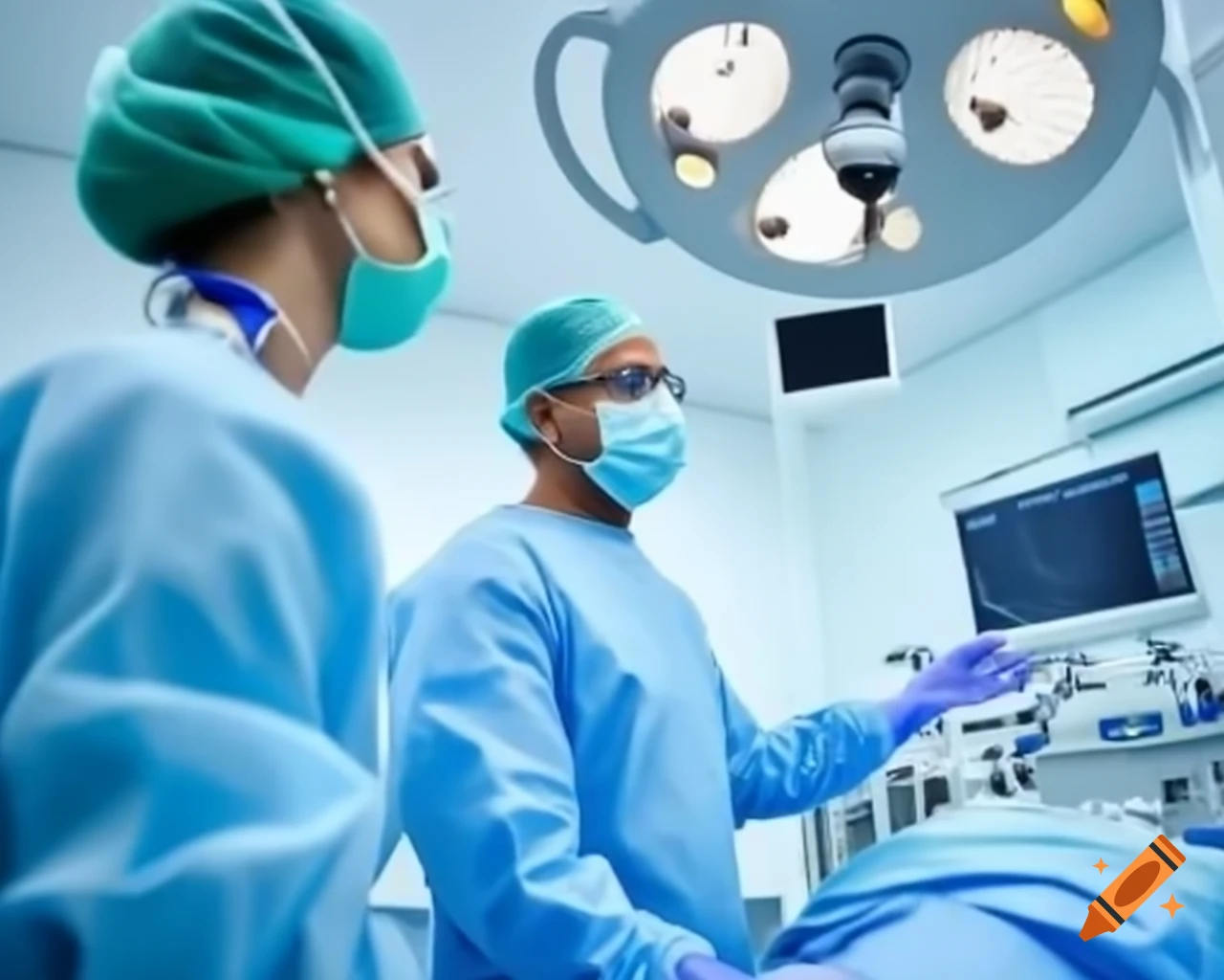 Group of doctors engaged in conversation