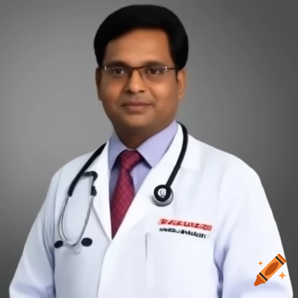 Indian male doctor in a professional setting