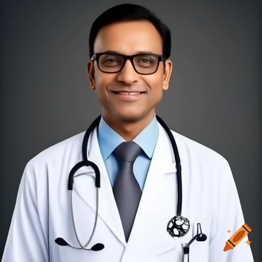 Indian male doctor in a professional setting