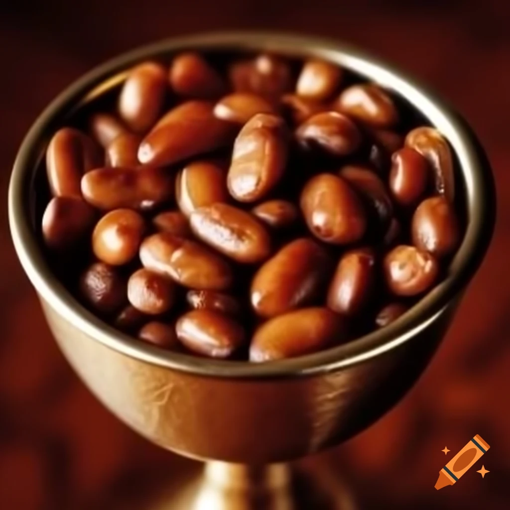 Chalice filled with baked beans