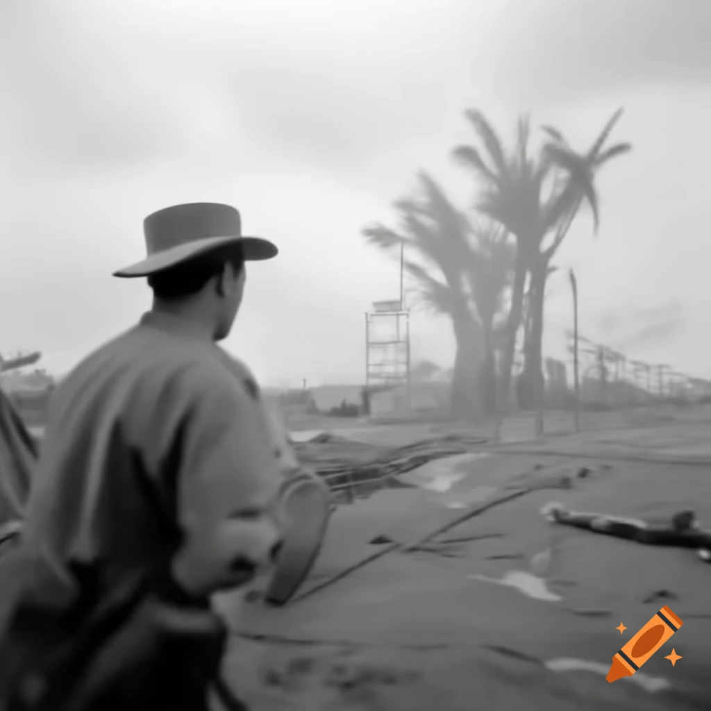 Reporter covering hurricane site