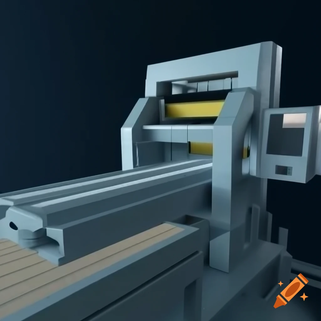 3D rendering of a complex machine