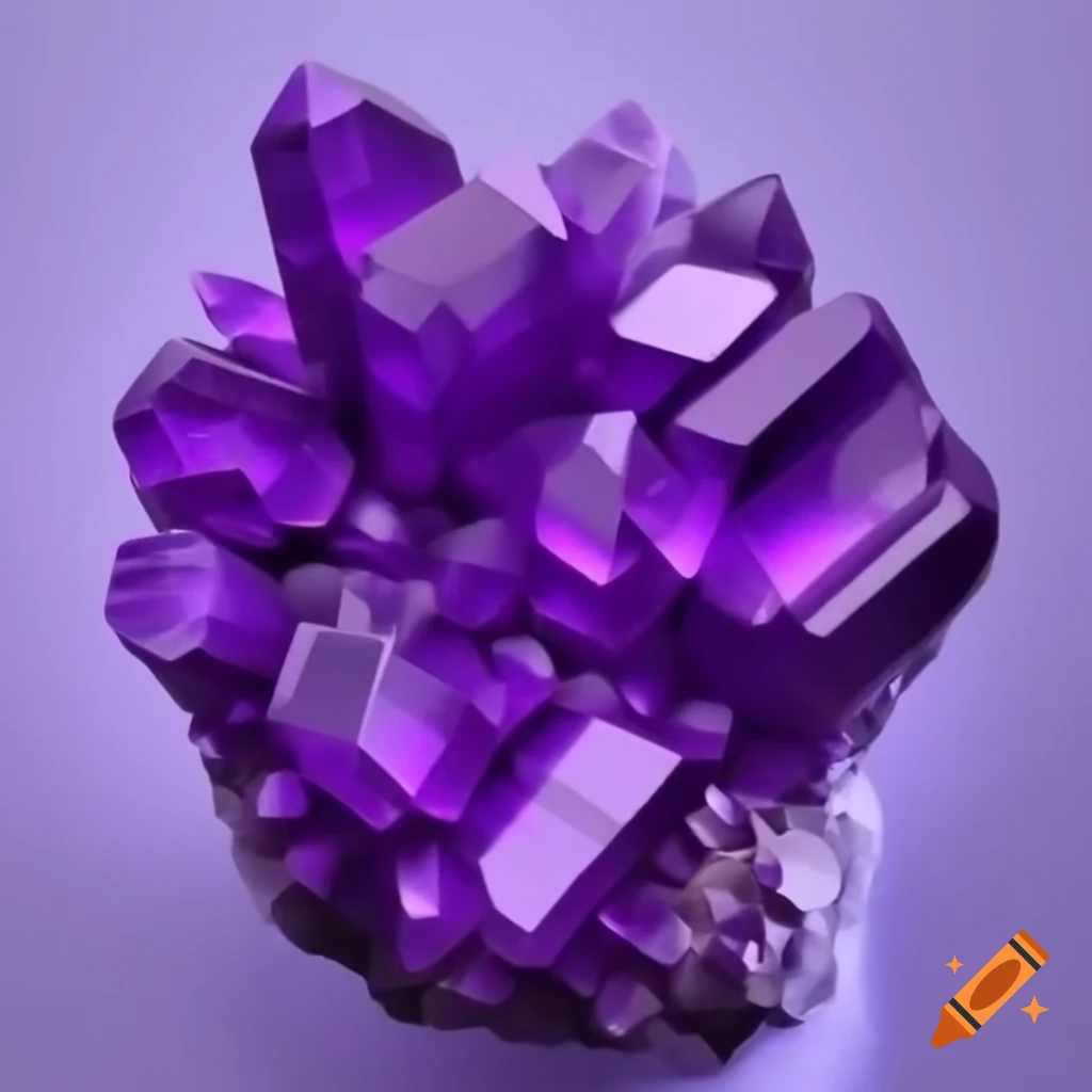 Vibrant purple crystals in natural formation