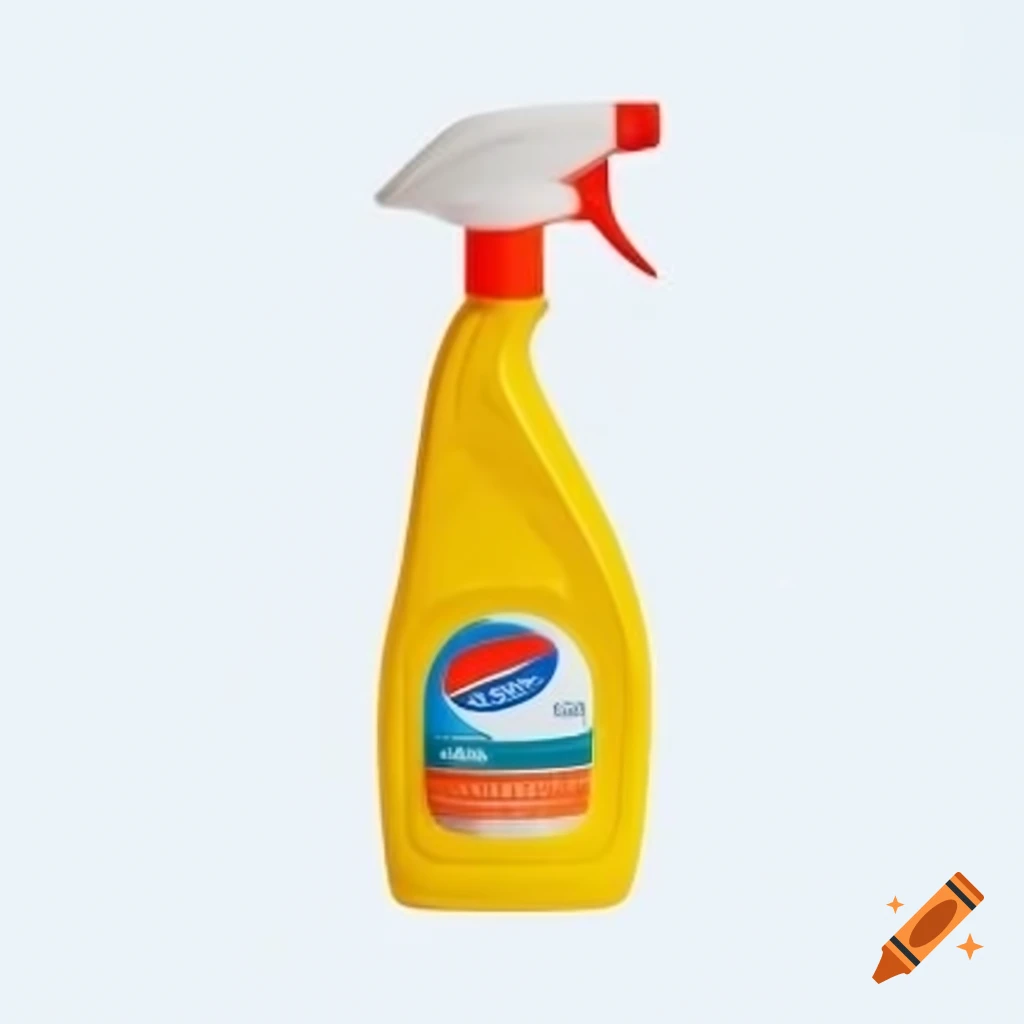 Liquid detergent bottle with commercial branding