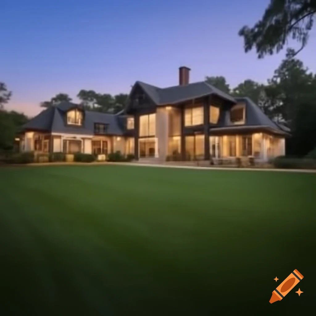 Large, elegant mansion outside of town