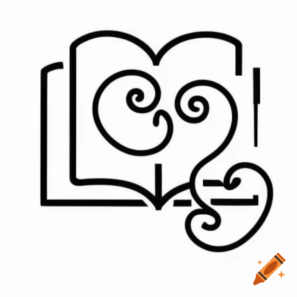 Minimalist logo design featuring an open book in one-line drawing style for Family Relationship Psychologist