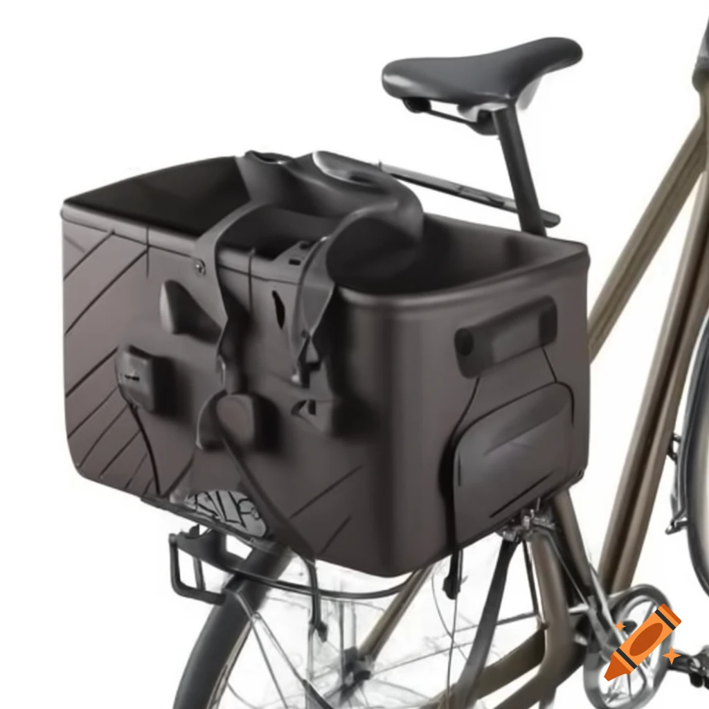 Bicycle basket with removable saddlebag and luggage rack design